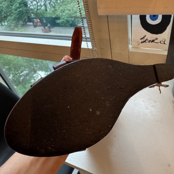 Burberry Women's Brown Leather Sandals wedges - Picture 4 of 11